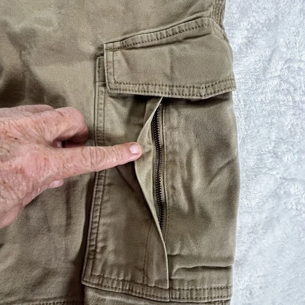 Carhartt Men's Force Relaxed Fit Ripstop Cargo Work Shots Size 32 Tan Bangladesh - Picture 4 of 15